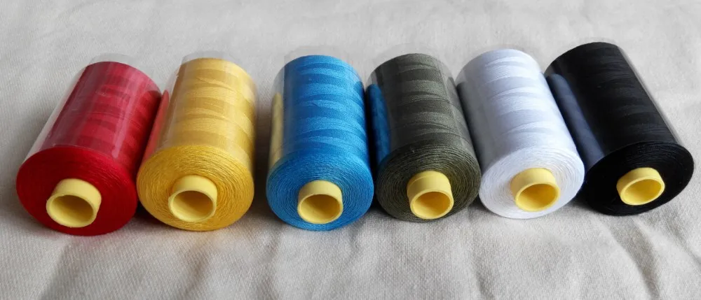 Хлопок швейная нить 36 основных цветов доступны, 800 ярдов каждый как машина/Нитки для ручного шитья