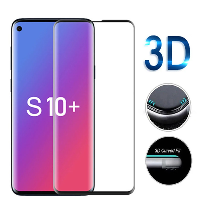 Оригинальное 3D Защитное стекло для samsung Galaxy S10e чехол ...