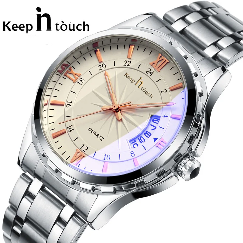 

Men's Watches Top Brand Luxury Male Watch Stainless Steel Display Calendar Fashion Quartz Business Night Light Waterproof 2018