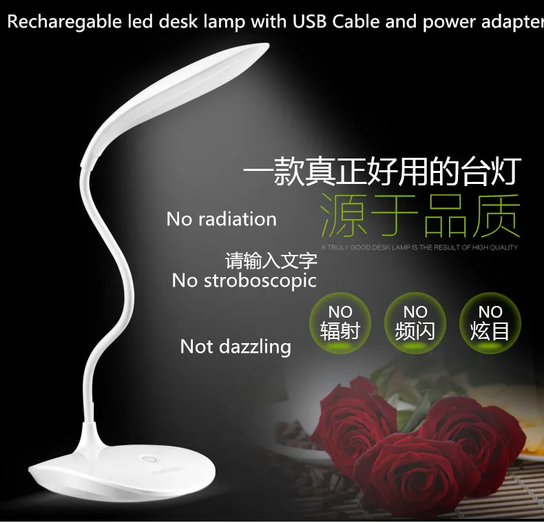 free ship LED USB Desk Lamp Abajour Led Reading Book Light Touch Power Bank Table For Lighting Escritorio Abajur Kindle | Освещение