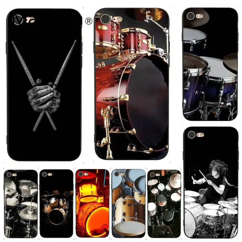 MaiYaCa For iphone 7 6 X Case Musical Instrument Drum Colorful Printing Phone Case for iPhone X 6 7 6s 7plus 8 8Plus XS XR 5C SE MaiYaCa For iphone 7 6 X Case Musical Instrument Drum Colorful Printing Phone Case for iPhone X 6 7 6s 7plus 8 8Plus XS XR 5C SE