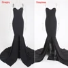 Sexy Strapless Long Black Maxi Dress Front Slit bare shoulder Red Women's evening summer dress Night Gown Party Dress ► Photo 2/6