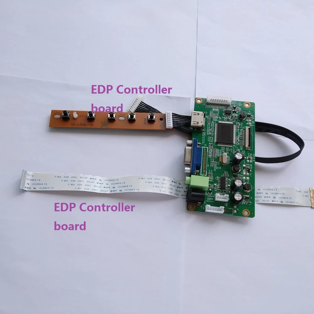 Для N156BGE-E21 комплект VGA плата контроллера экран дисплей 30Pin 1366X768 монитор драйвер светодиодный EDP LCD DIY EDP HDMI 15,6"