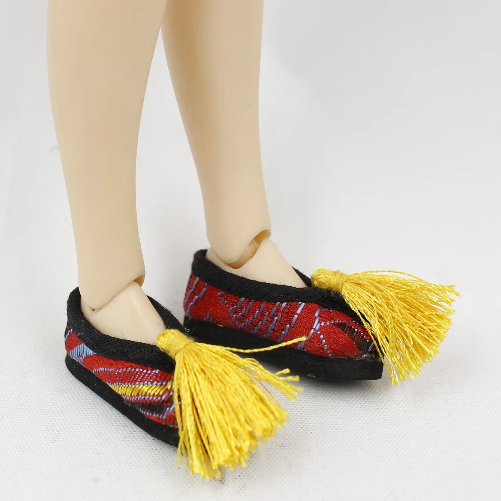 Neo Blythe Doll Chinese Traditional Embroidery Shoes 3