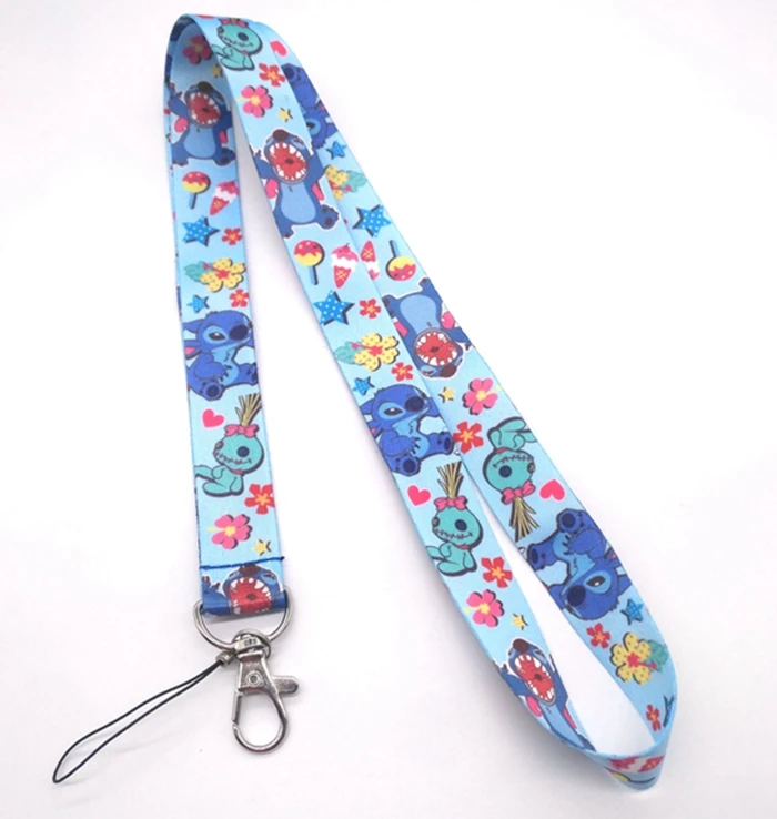 

10pcs /20pcs/30pcs/50pcs cartoon stitch Lilo Neck Straps Lanyards Mobile Phone,ID Card Key chain gift