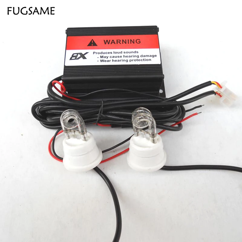 

FUGSAME Car Strobe Hide away fog lights, strobe warning light 2pcs xenon Super bright, Long service life red blue