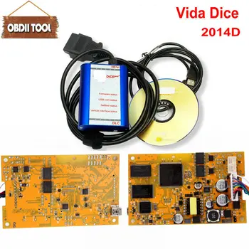 

3pcs Latest Version 2014D for Diagnostic Scanner Multi-language for Vida Dice with Green Board DHL Free Shipping