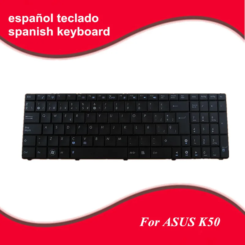 SP Teclado Spanish keyboard For Asus K50 K50A K51 P50 P50IJ K50IJ K60 K61 K62 K70 K70IJ F90 F90SV X5D F52 F52A X5DC X70IL | Компьютеры и