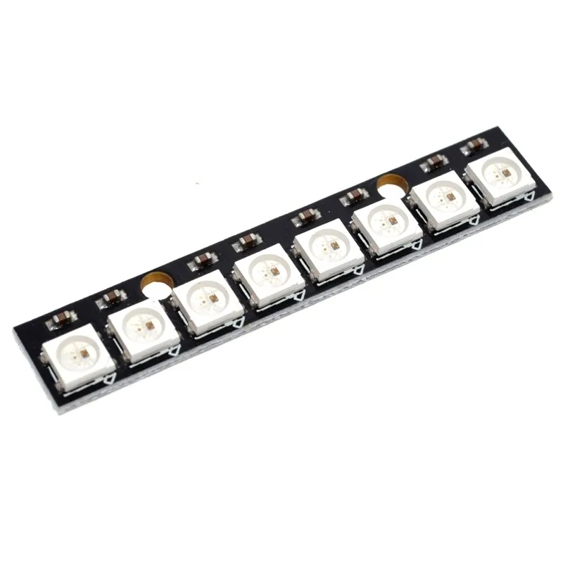 8 Channel WS2812 5050 RGB Built-in Full Color LED Lights Development Board /Neu 
