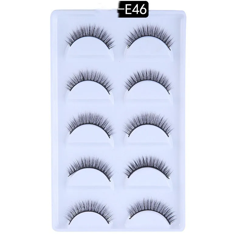 5 Pairs Mink Eyelashes New 3D Mink Lashes Thick HandMade Full Strip Fake Lashes Make up Eye lashe False Eyelashes Makeup