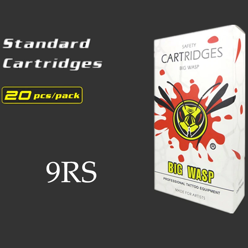 

BIGWASP Professional White Disposable 9RS Tattoo Needle Cartridge (9 Round Shaders) Wholesale Supply