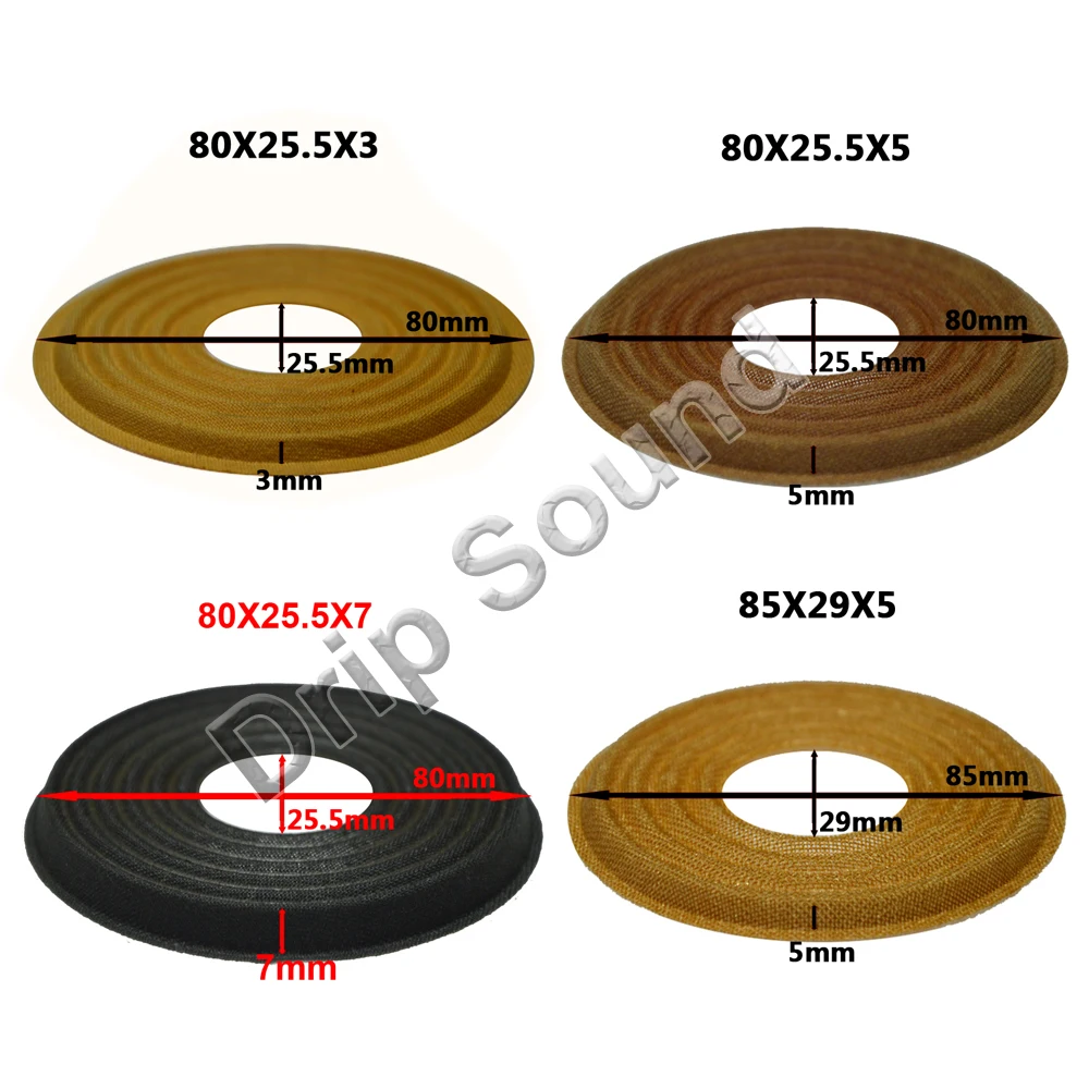 2 шт 80x25,5/85x29 мм эластичный волновой громкий динамик сабвуфер низкочастотный динамик с басами спикер Ремонт паук демпфер