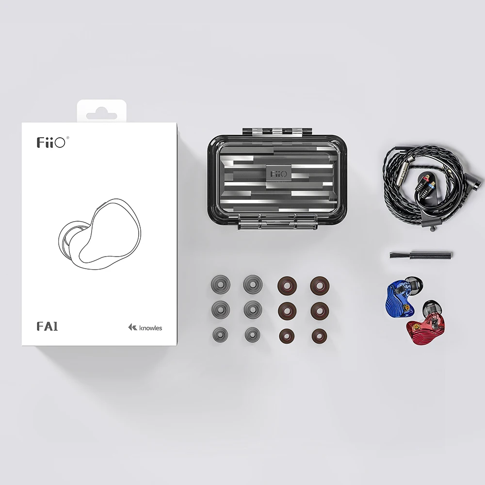 FiiO FA1 3D Печатный съемный кабель MMCX дизайн одиночный драйвер сбалансированная арматура HIFI наушники для iOS и Android