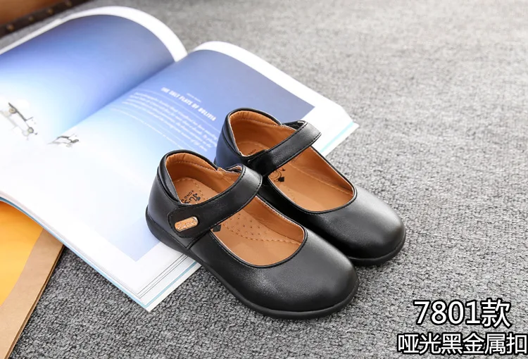 Sapatos de Couro Criança Meninas Princesa Crianças Pequenas Bowite Flats Grande Party Girls Estudantes Formais Sapatos Único pu 11 Big Party Girls Estudantes Formais Sapatos Único