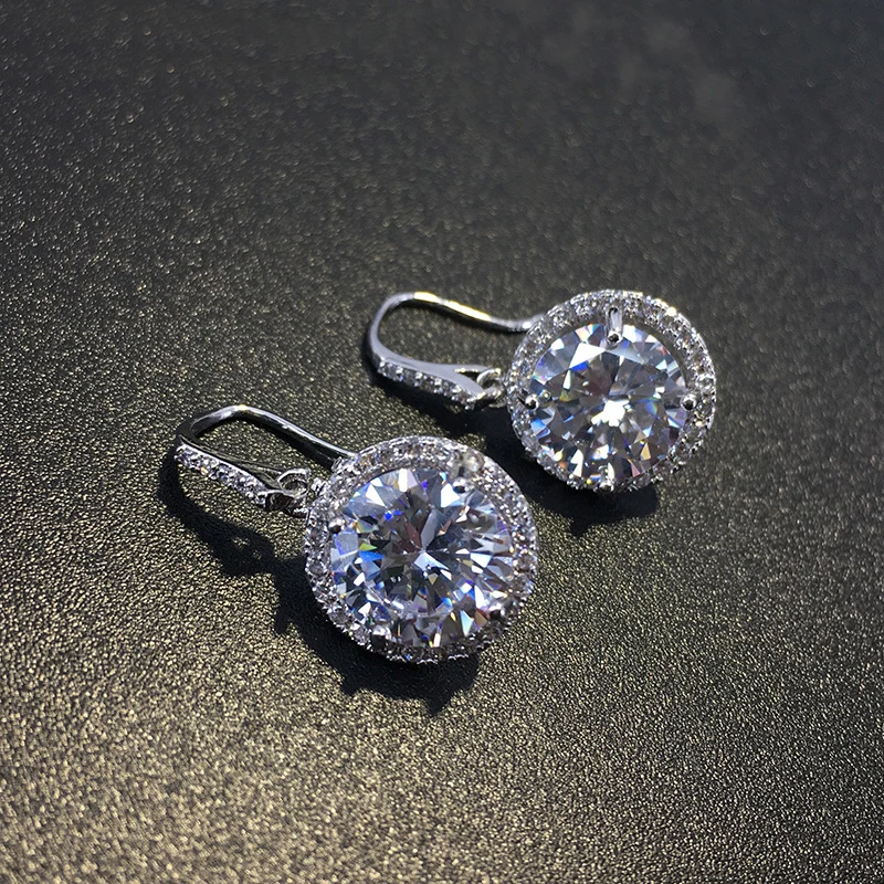 engagement earrings drop silver crystal (1)