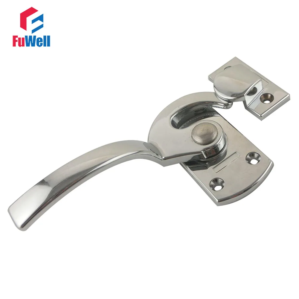 

1pc Zinc Alloy Oven Door Handle Lock 150mm Length Left Open Pull Handle Latch for Refrigerator Freezer