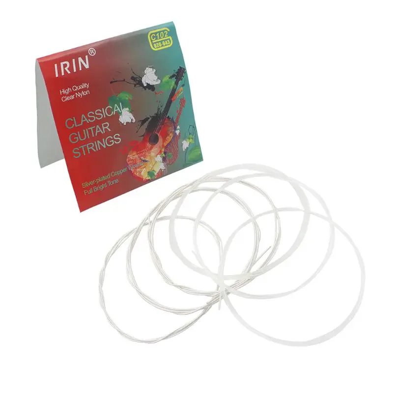 

IRIN C102 Classical Guitar Strings Clear Nylon String Silver-plated Copper Wound