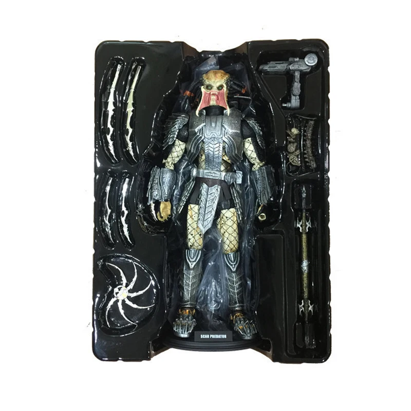 

1/6 Scale The Predator Action Figure Scar Predator MMS190 PVC Hot Toys For Man Gift For Birthday Doll Anime Figure Model