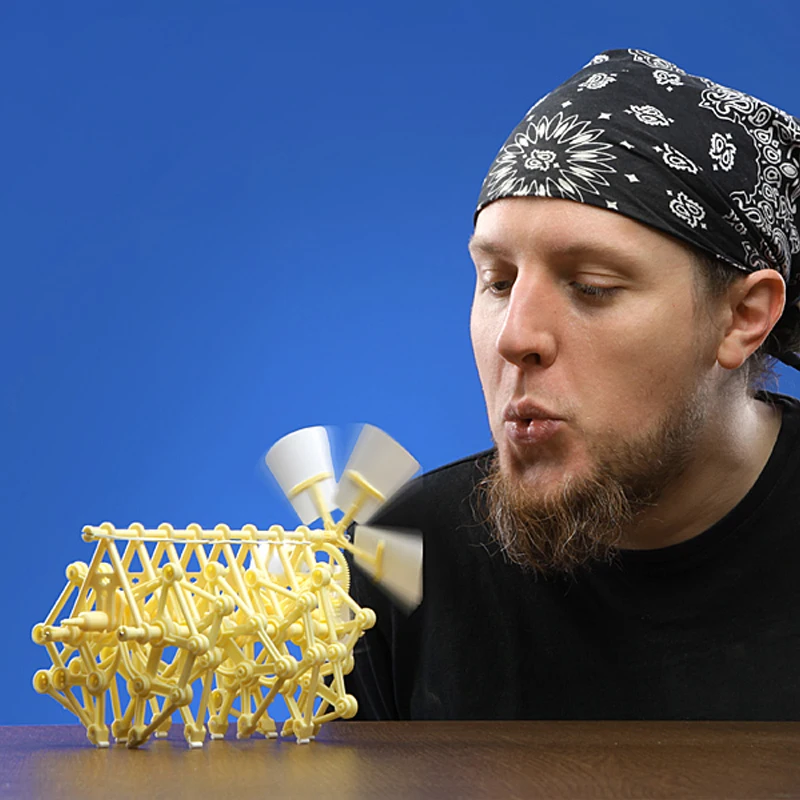 

NEW Mini Strandbeest Wind Bionic Animal Science Teaching Assembly Toy
