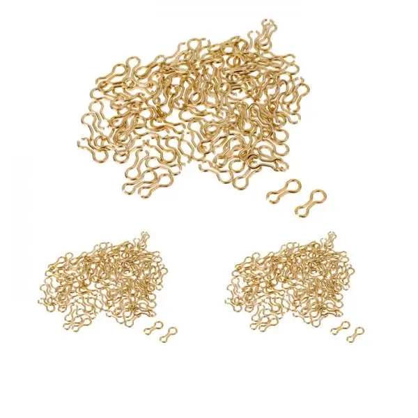 300Pc Alloy Sinker Wire Eye Fishing Size S / M Long Sinker Wire Eyes - Eyelets for Lead Molds Fishing Accessary