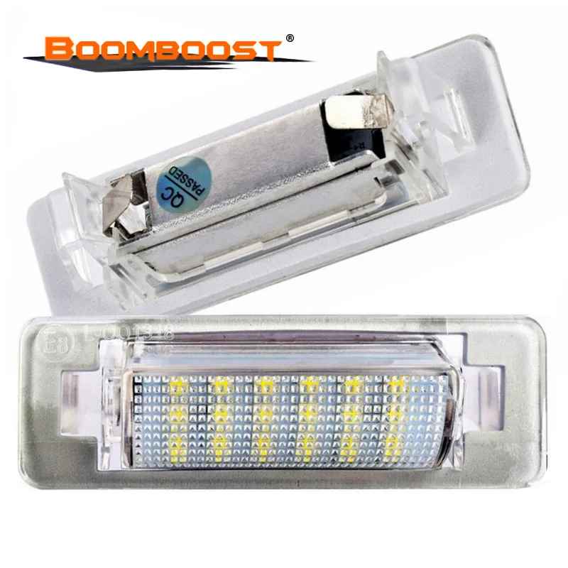 18 SMD 3528 SMD светодиодный для Mercedes Benz W210 4D седан W202 4D седан Facelif номерной знак света лампы из 2 предметов высокого Мощность ошибок