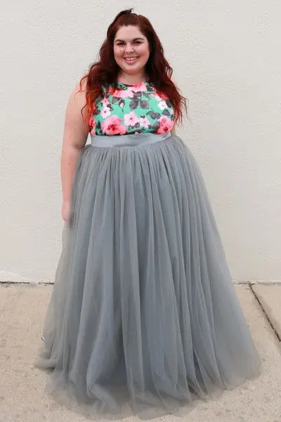 WBCTW Тюлевая юбка макси одноцветное серый атлас талии Осенняя юбка XXS-10XL большой Размеры длинные плиссированные элегантные весенние Jupe Femme