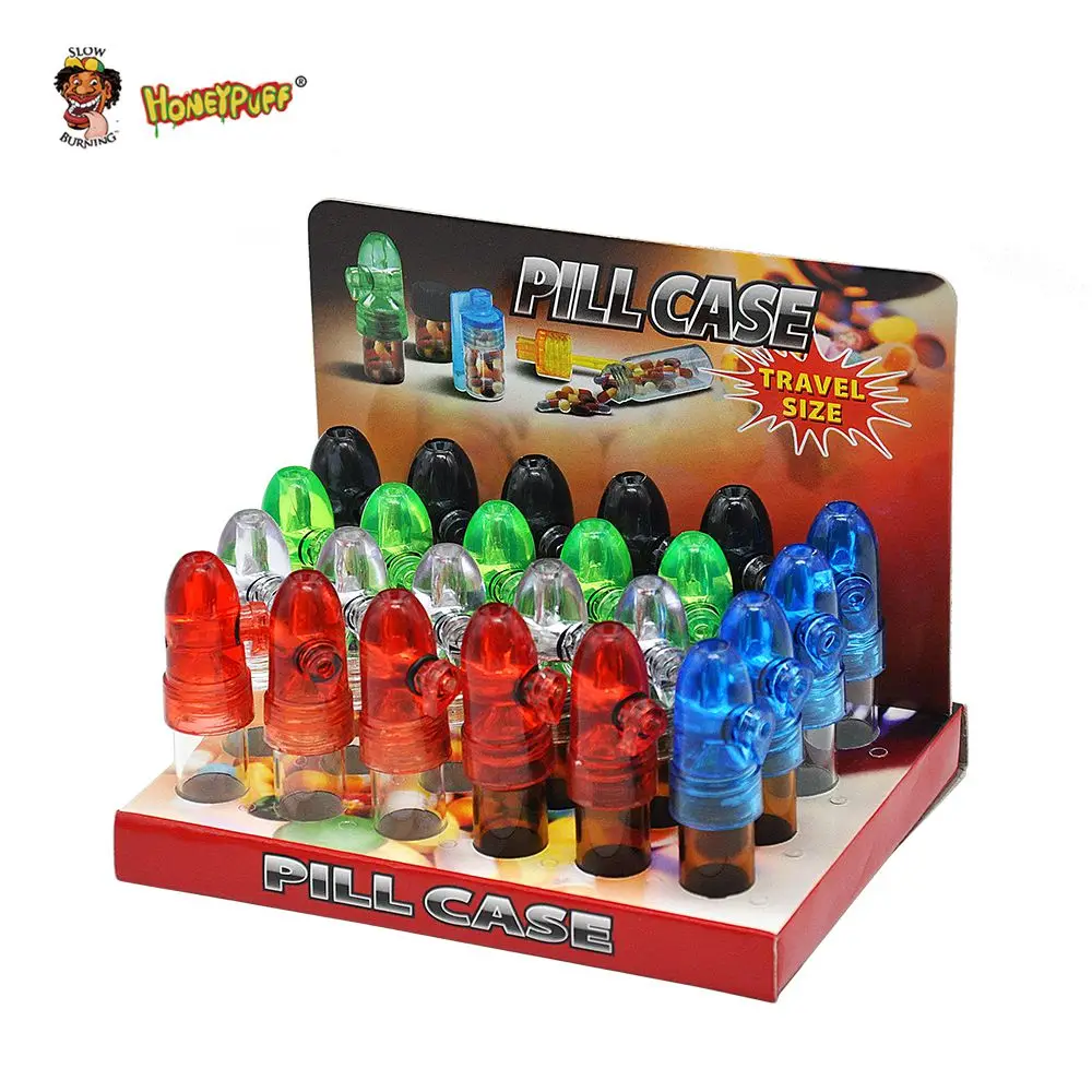

HONEYPUFF 5pcs/Lot Small Size 53mm /67mm/82mmGlass Snuff Dispenser Bullet Rocket Snorter Snuff Snorter Sniff Color Random