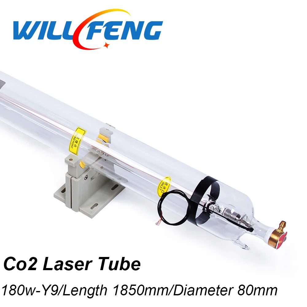 WillFeng180WCo2LaserTubeLength1850mmDiameter80mmMetalHead