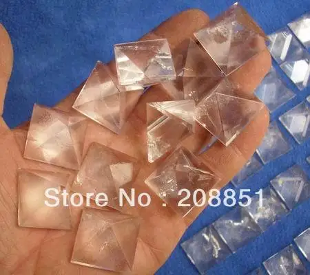

10 Pieces VERY SMALL NATURAL CLEAR QUARTZ CRYSTAL PYRAMIDS Wholesales Price, Free Shipping 1.5-1.6CM,0.6"