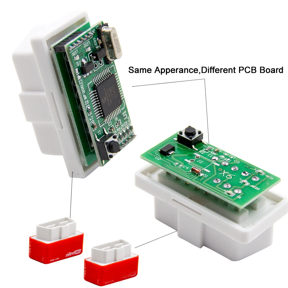 Plug& Drive NitroOBD2 чип-тюнинг для дизельных автомобилей OBD OBD2 красный Nitro OBD2 дизель больше мощности больше крутящего момента