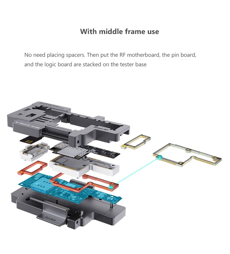 Jyrkior Qianli isoket PCB держатель материнской платы приспособление джиг для iPhone XS MAX логическая плата сплит-тестер приспособление для наладки