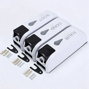 

Triple Shower Soap Dispenser Wall Mounted Liquid Soap Shampoo Dispenser Washing Lotion For Bathroom