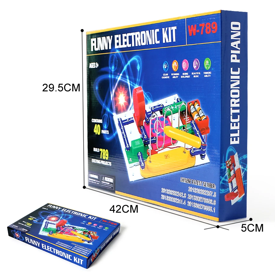 789 проектов, умный Обучающий набор для обнаружения электроники, отличный Diy строительный блок, Забавные электрические схемы, наборы для детей