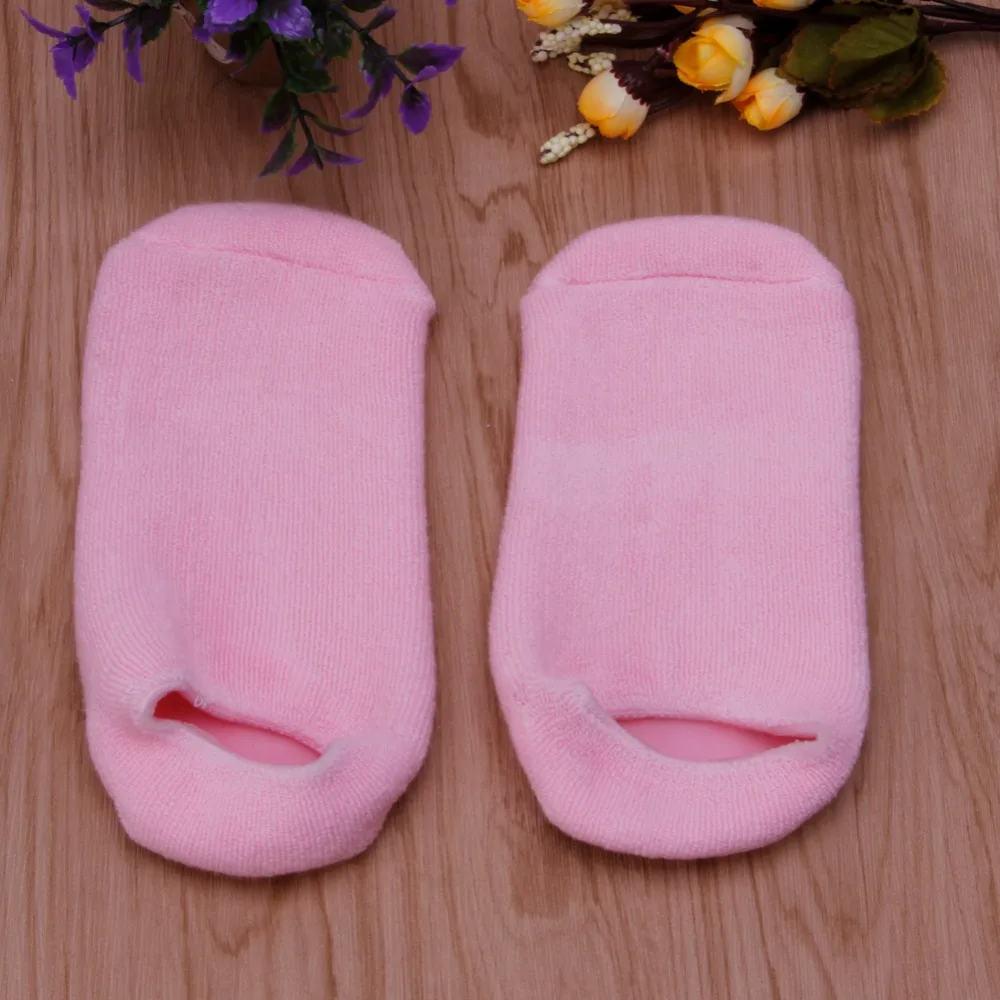 2 шт мягкие носки спа для ног носки увлажняющий гель Силиконовый гель пинетки спа стельки горячая распродажа