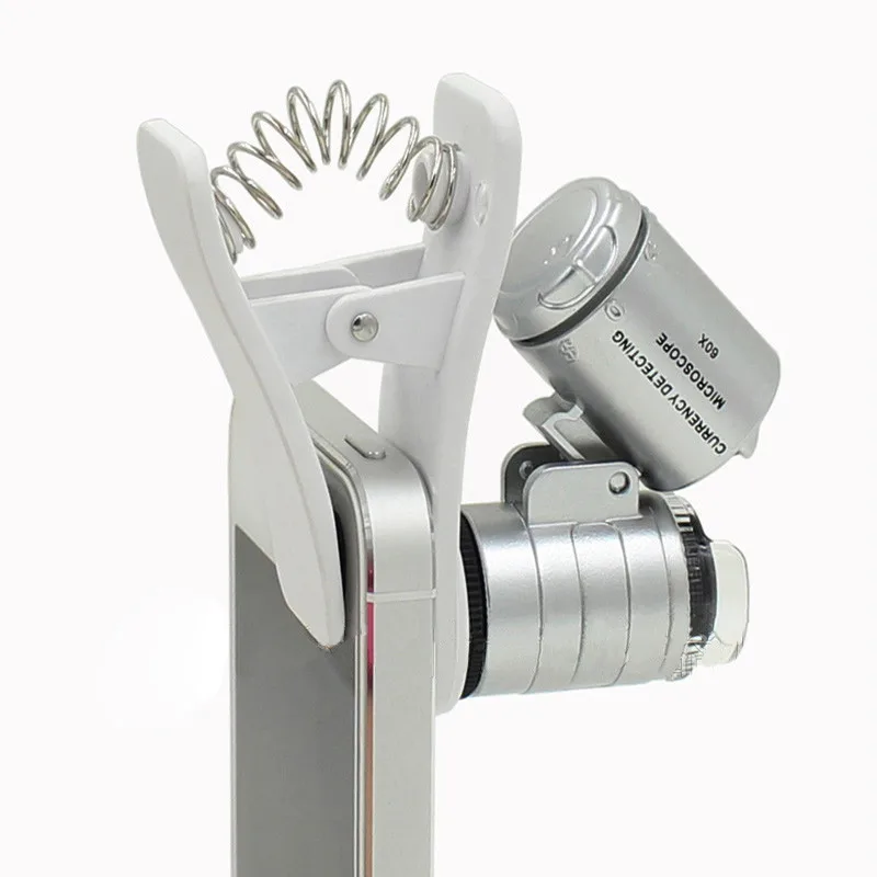 Mobile Phone Microscope Magnifier Lens 60X Optical Zoom Telescope