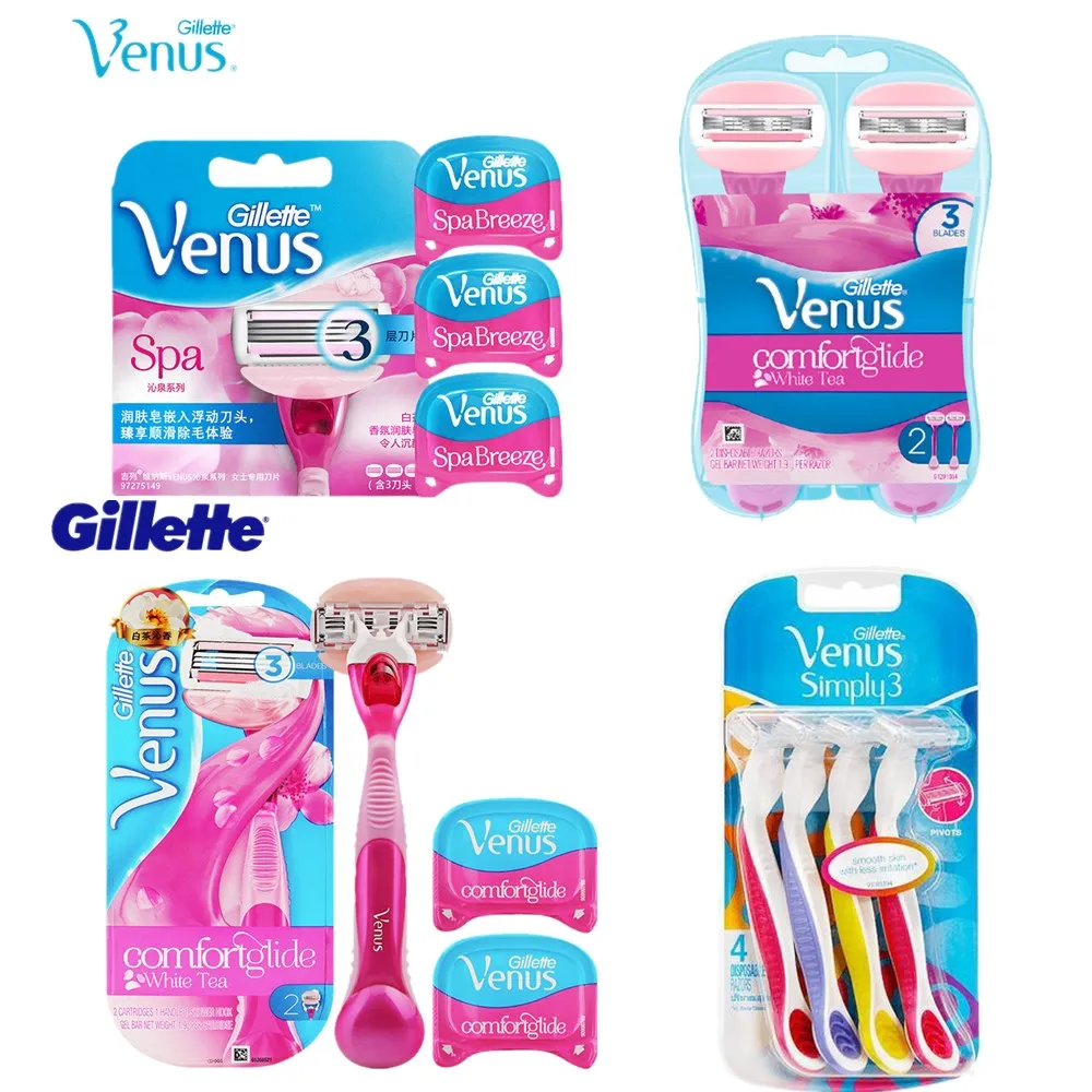 

Original Gillette Venus Razor Blades Women Shaving Razor Blades Hair Removal Razor Safety Lady Blades Replacement Razor Blade