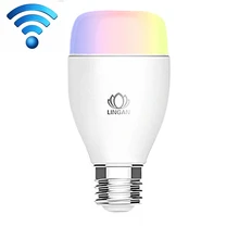 E27 6W 24 LEDs 6500K+RGB Smart WiFi LED Light Bulbs with Alexa & Google Home, Support Android & iOS System Phones, AC 100-240V