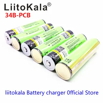 

2019 New LiitoKala For NCR18650B 18650 3400mAh battery 3.7V Li-ion rechargeable battery PCB Protected+Free Shopping