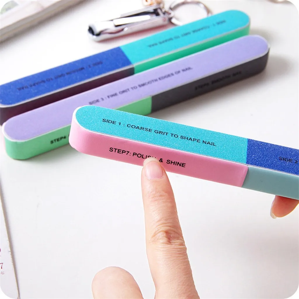 

MAANGE 5Pcs 5Pcs/Lot Nail File 100/180 Sanding Buffer Block Pedicure Manicure Buffing Polish Beauty Tools 2019 For FEmale #P6