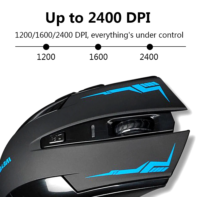 Wireless Mouse Optical Mouse Gaming Silent usb rechargeable Mice 2400dpi Built-in Battery For PC Laptop Computer Noiseless