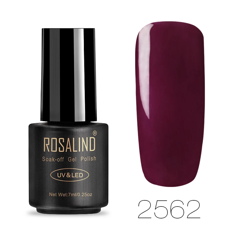 2562 ROSALIND 7 пилка для ногтей великолепный цвет Гель-лак для ногтей Полупостоянный верхний слой гель для базового покрытия лаки для ногтей гель лак - Цвет: 2562