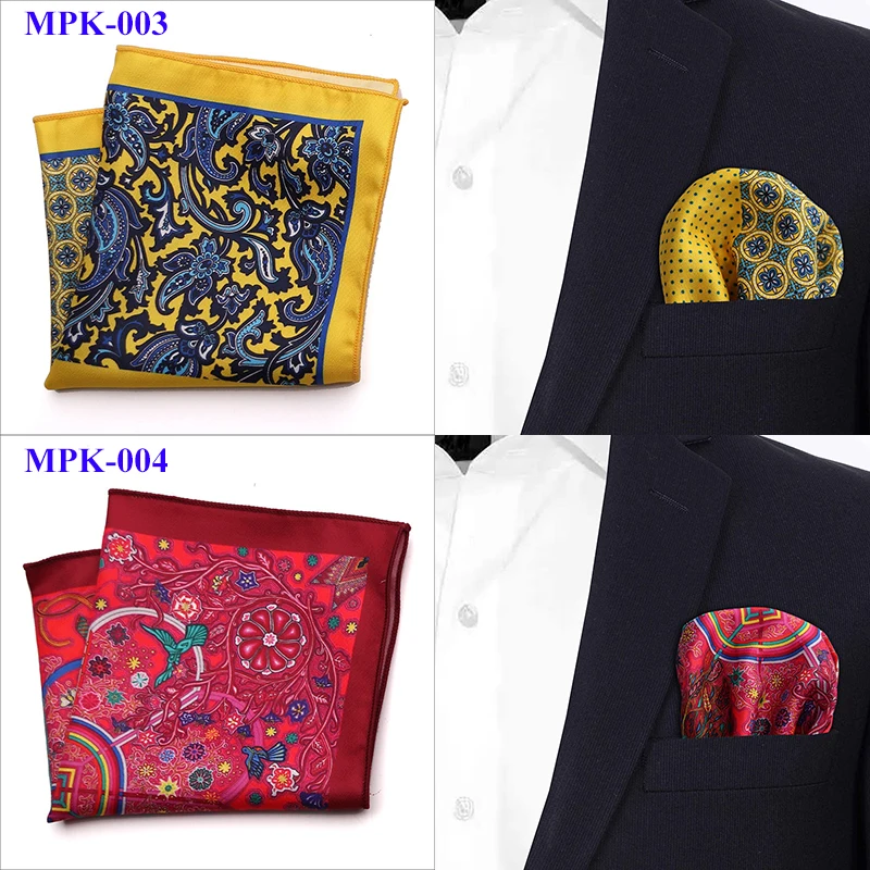 Tailor Smith новый дизайнер карман квадратный принтованное из микрофибры Пейсли Проверено мода платок в горошек Пейсли Цветочный Stye Ханки