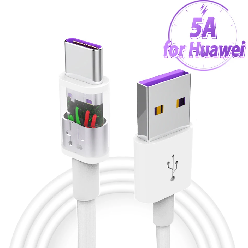 5A usb type-C кабель для huawei mate 30 20 10 P30 P20 P10 Pro Lite P Smart USBC type-C кабель для быстрой зарядки USBC кабель для зарядного устройства