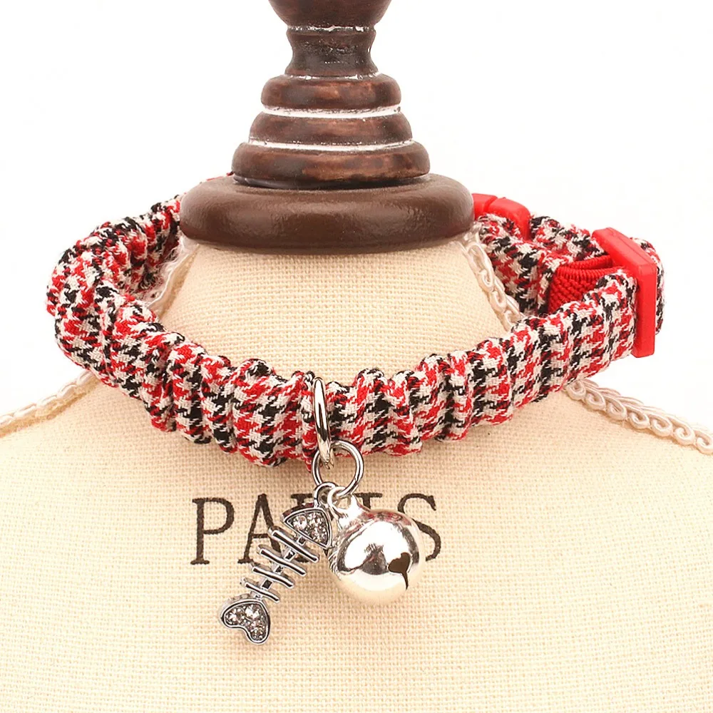Cats Collars bell necklace Small Dogs Puppy Accessories For Pets Product Kitten Collars Chihuahua halsband kat Cats Collars bell necklace Small Dogs Puppy Accessories For Pets Product Kitten Collars Chihuahua halsband kat