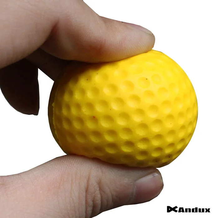 10pcs/pack Soft Indoor Practice PU Yellow Golf Balls Training Aid H8876