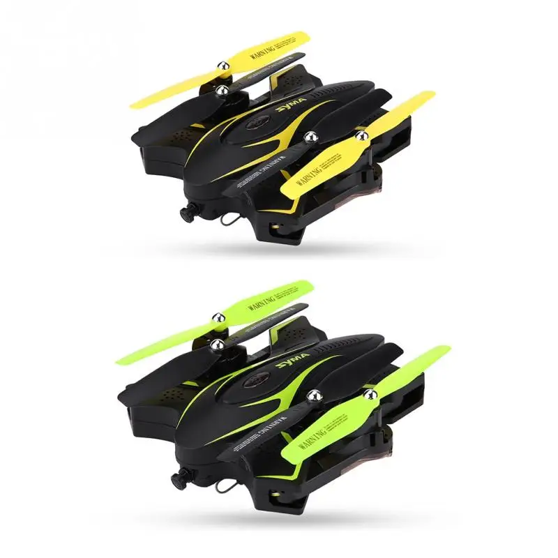 

SYMA X56W-P 2.4Ghz 6-Axle Gyro FPV Wifi Real Time Drone Toy Altitude Hold RC Quadcopter With 720P Camera Yellow Green