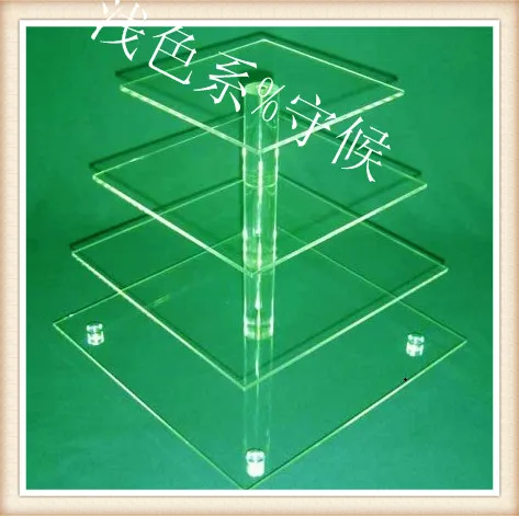 

4 Tier Square Wedding Acrylic Cupcake Tower Stand-Cake Stand-Dessert Stand