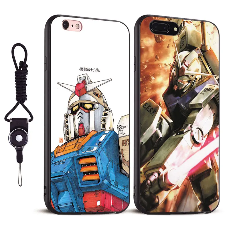 

Mobile Suit Gundam Coque Tpu Soft Silicone Mobile Phone Case Cover Bags For Apple iPhone 5 SE 5S 6 6S 6Plus 6SPlus 7 7s Plus 8