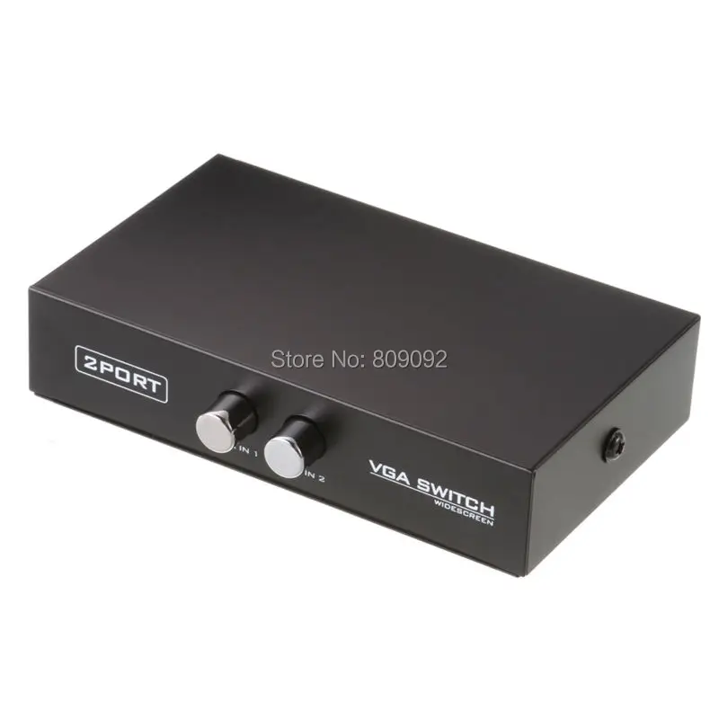 2 портовый переключатель VGA видео и аудио в 1 для ПК или монитора|vga switch|monitor switch boxvga