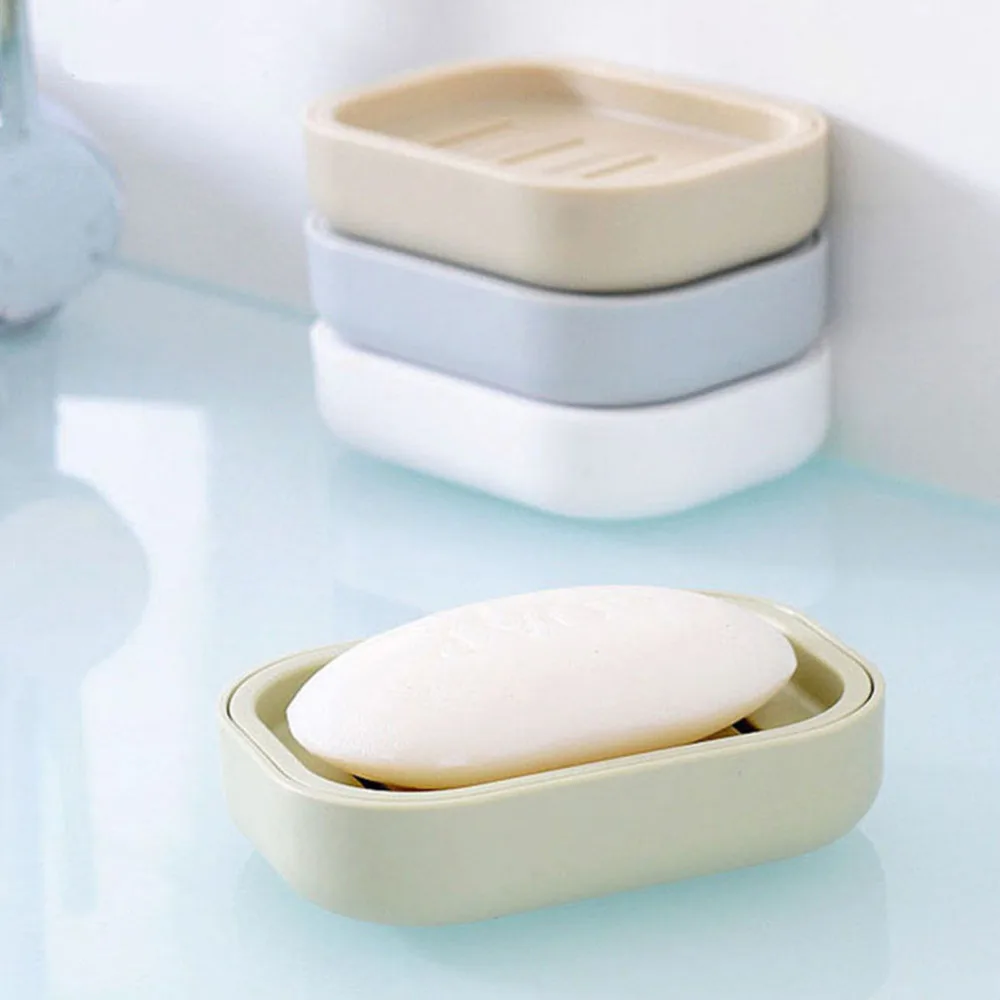 Plastic Soap Dish Plastic Bathroom Creative Double draining soap holder